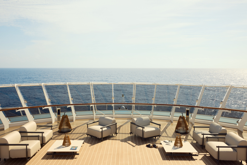 Explora Journeys - the Helios pool deck at sea