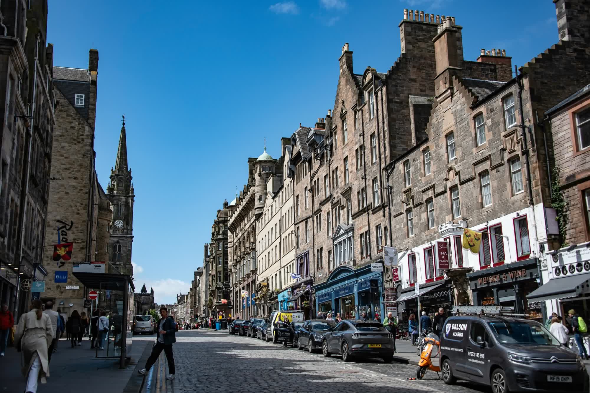 The vibrant Royal Mile